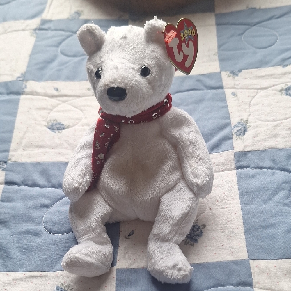 TY 2000 HOLIDAY TEDDY Beanie Babies Bear